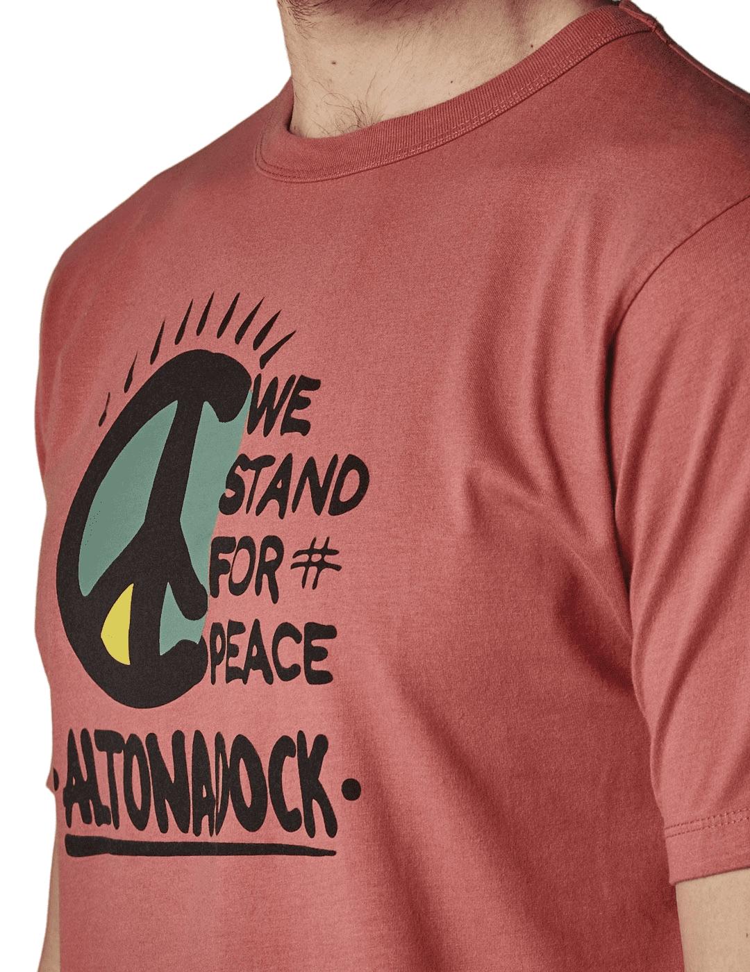 Camiseta Altona Dock coral de la paz