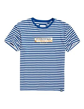 Camiseta Superdry Minimal logo azul para mujer