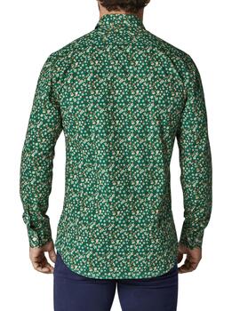 Camisa Altona Dock verde estampada con flores