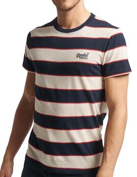 Camiseta Superdry Essential Logo azul para hombre