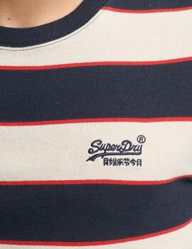 Camiseta Superdry Essential Logo azul para hombre