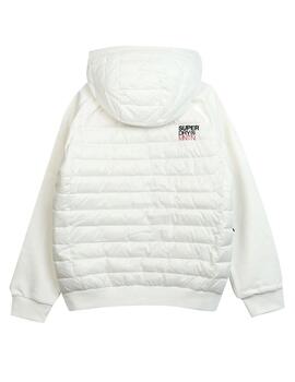 Cazadora blanca Superdry para hombre