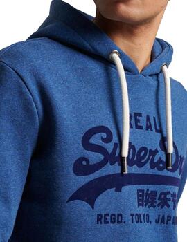 Sudadera Superdry Tonal VL Hoodie azul