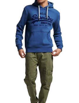 Sudadera Superdry Tonal VL Hoodie azul