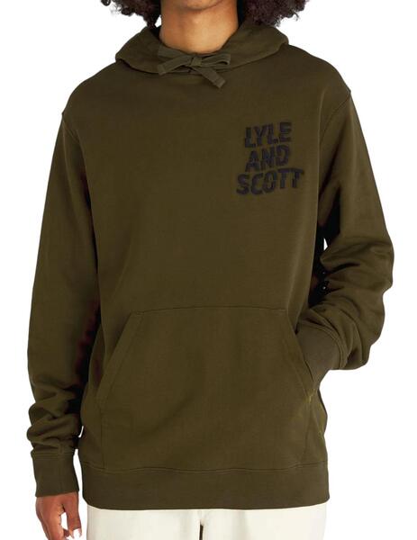 Sudadera Lyle Scott verde para hombre