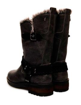 Botas Superdry Tempter Biker negra para mujer