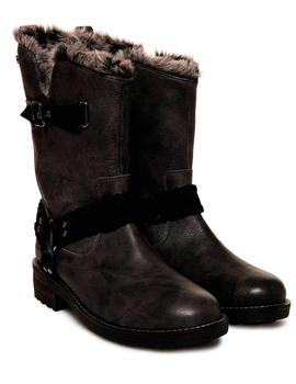 Botas Superdry Tempter Biker negra para mujer