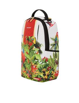 Mochila Sprayground blanca de flores