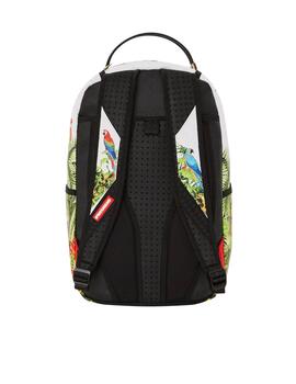 Mochila Sprayground blanca de flores