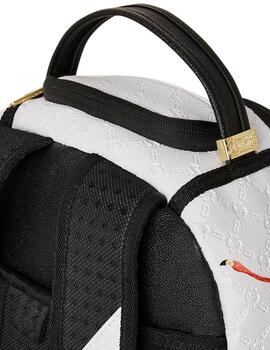 Mochila Sprayground blanca de flores