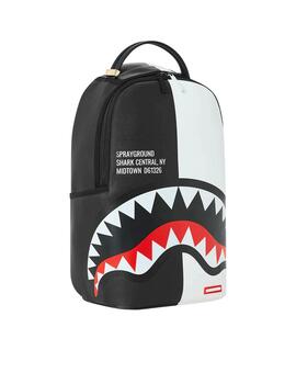 Mochila Sprayground blanca y negra