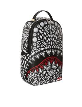 Mochila Sprayground estampada negra y blanca