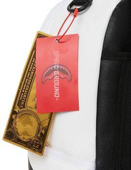 Mochila Sprayground blanca para hombre