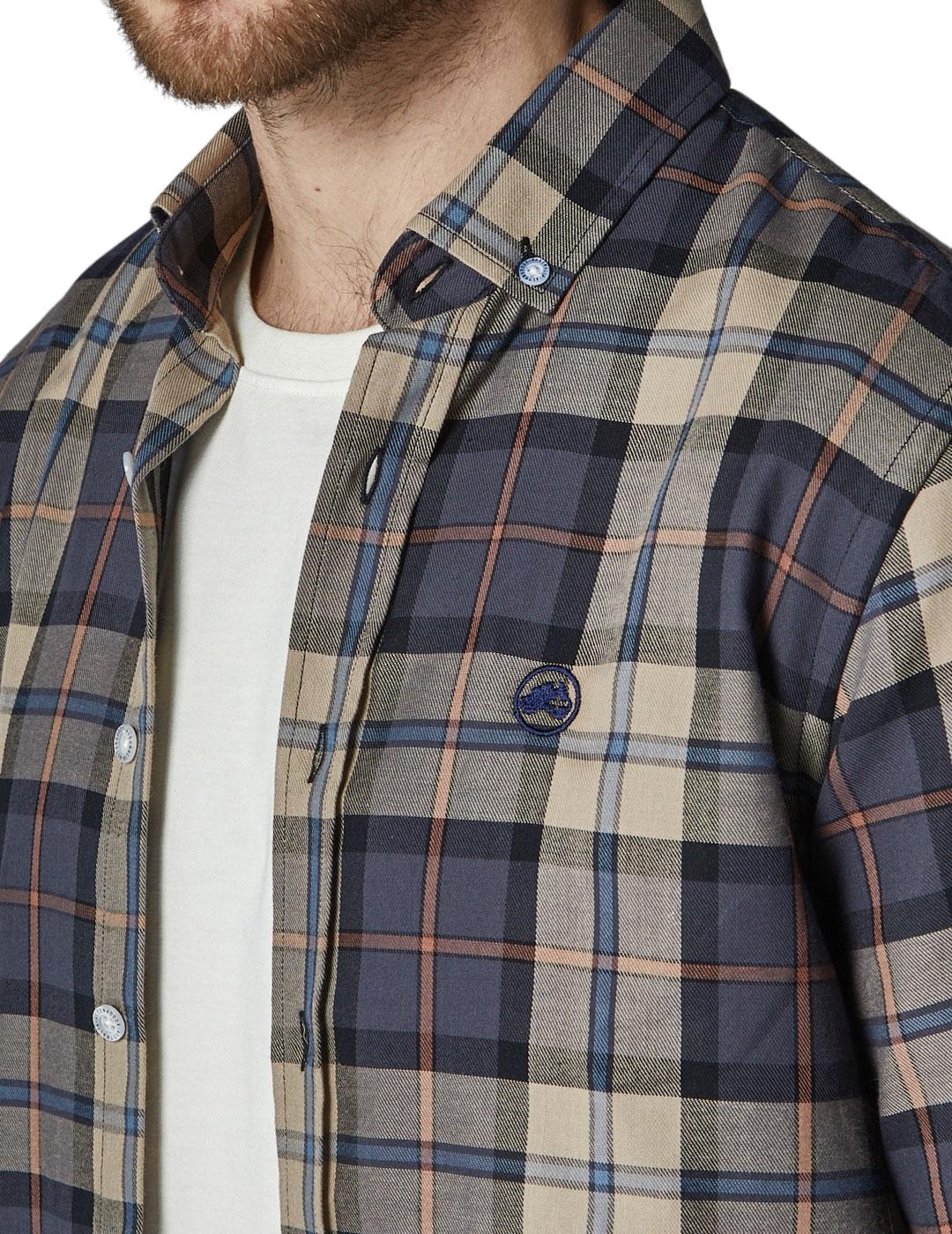 Camisa Altona Dock cuadros marrones