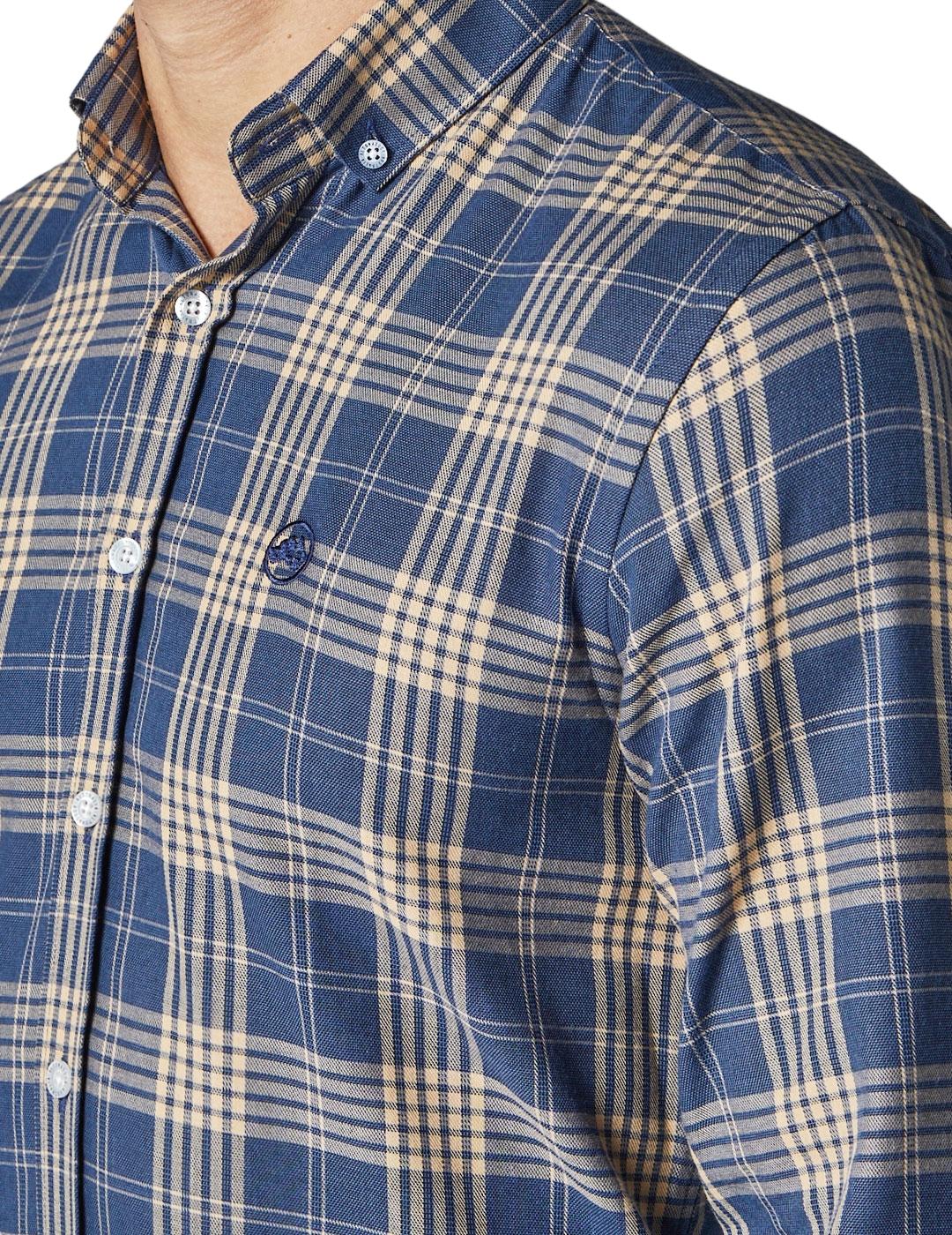 Camisa Altona Dock cuadros azules