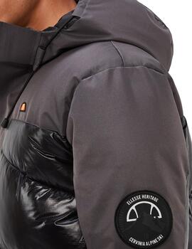Abrigo Ellesse Cimini negro y gris para hombre