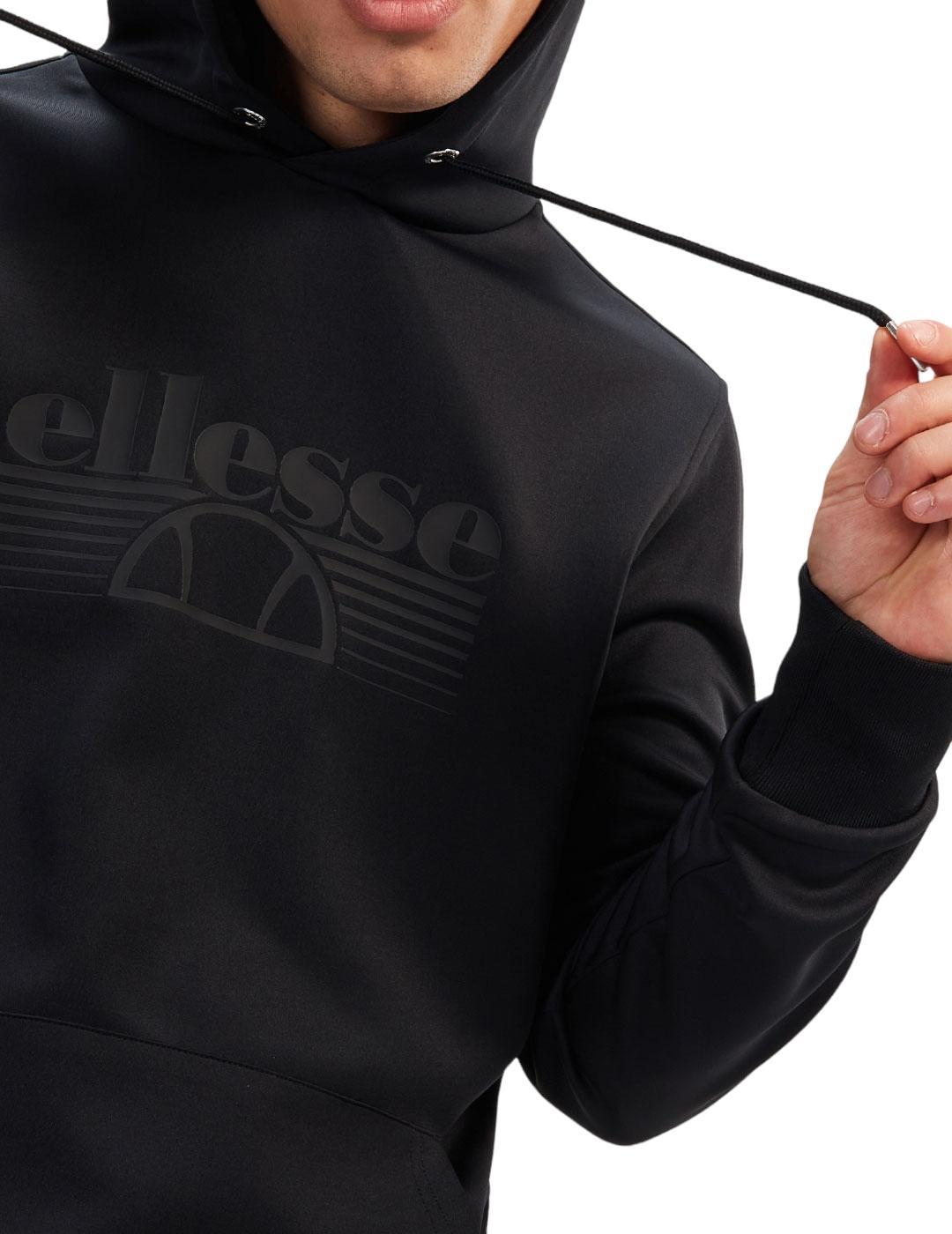 Sudadera Ellesse Uomo básica negra con capucha para hombre