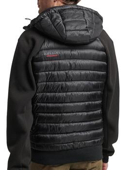 Cazadora negra Superdry para hombre