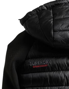Cazadora negra Superdry para hombre