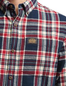 Camisa Superdry cuadros grandes de invierno