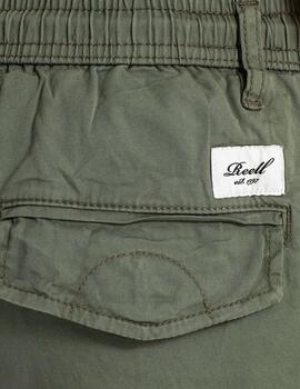 Pantalón Reell verde militar estilo jogger