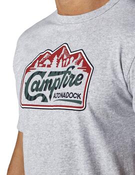 Camiseta Altona Dock Campfire gris para hombre