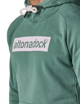 Sudadera Altona Dock básica verde para hombre