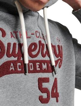 Sudadera Superdry gris oscura con capucha