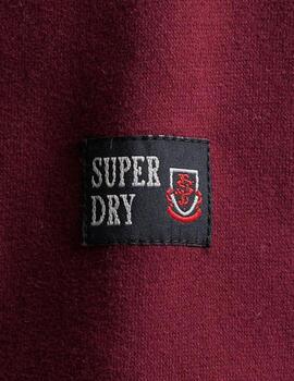 Sudadera Superdry granate para hombre