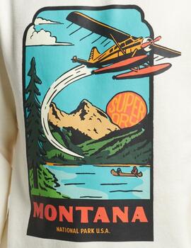 Sudadera Superdry Montana beige para hombre
