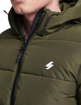 Cazadora Superdry Sports Puffer verde para hombre