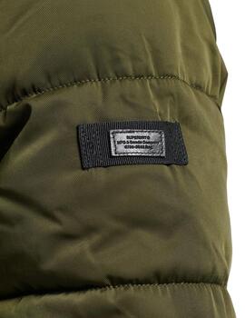 Parka Superdry Chinook verde militar para hombre