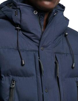 Abrigo Superdry Expedition azul marino para hombre