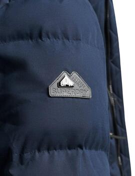 Abrigo Superdry Expedition azul marino para hombre