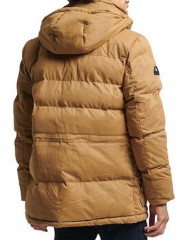 Abrigo Superdry Expedition camel para hombre