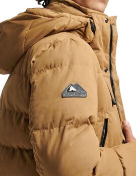 Abrigo Superdry Expedition camel para hombre