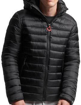 Plumífero Superdry negro para hombre