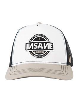 Gorra Insane Original blanca, beige y negra