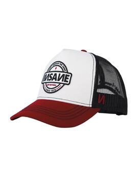Gorra Insane Original blanca, granate y negro