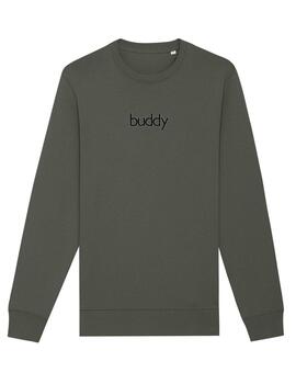 Sudadera Crew Buddy HD verde khaki para chico