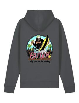 Sudadera Buddy Monkey gris oscura