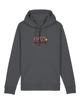 Sudadera Buddy Monkey gris oscura