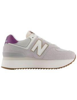 Zapatillas New Balance 574 con plataforma grises