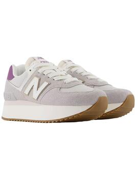 Zapatillas New Balance 574 con plataforma grises