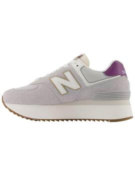 Zapatillas New Balance 574 con plataforma grises