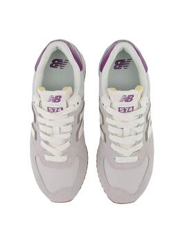 Zapatillas New Balance 574 con plataforma grises