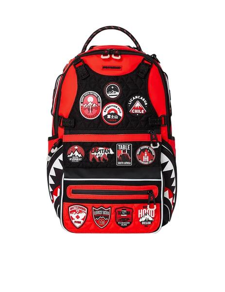 Mochila Sprayground parches roja Expedition Red Backpack