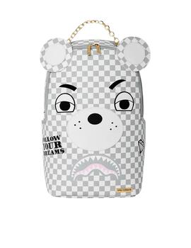 Mochila oso Sprayground blanca Couture Bear Backpack