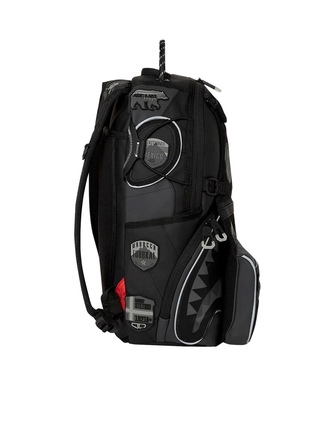 Mochila Sprayground parches negros Expedition In Black