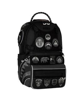 Mochila Sprayground parches negros Expedition In Black